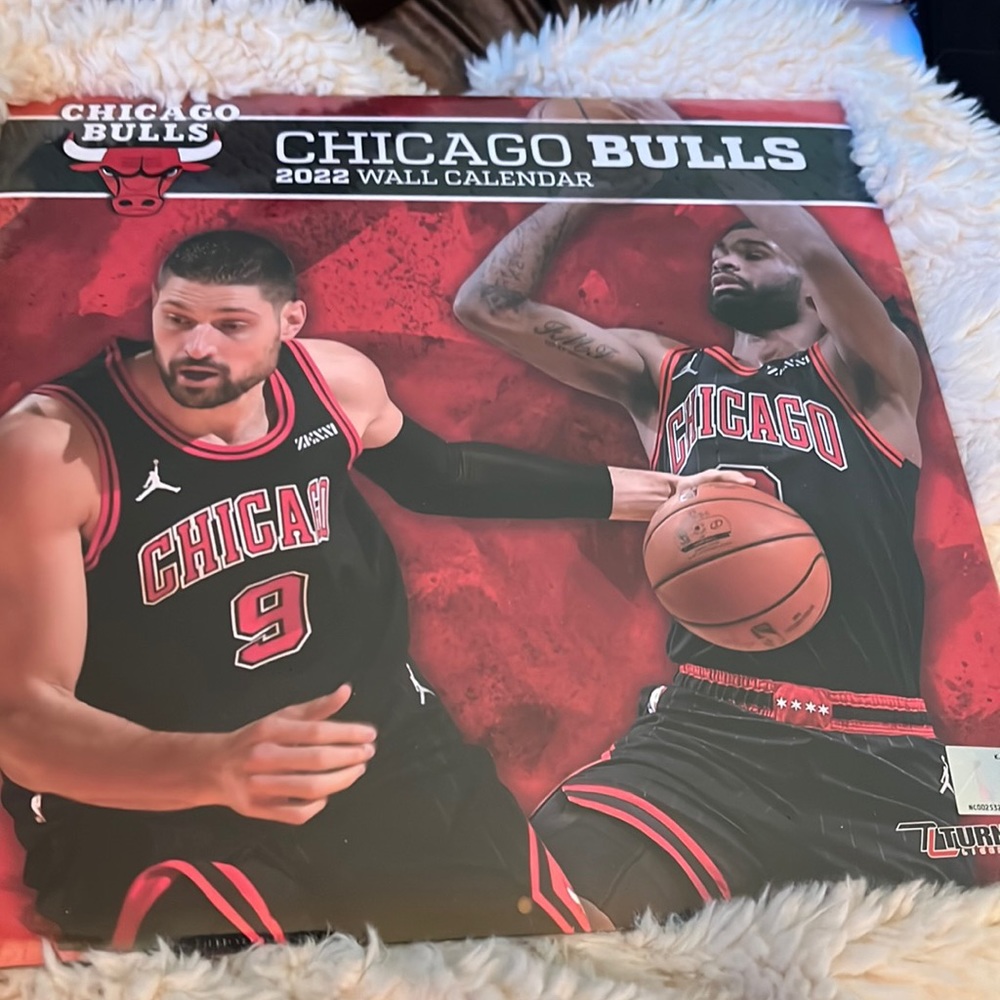 New Chicago Bulls 2022 Wall Calendar NWT
